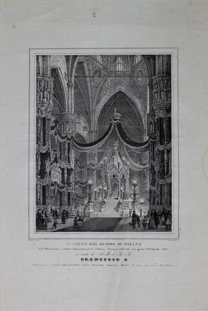 ELENA GIUSEPPE. Interno del Duomo di Milano col Monumento e … | Immagine principale