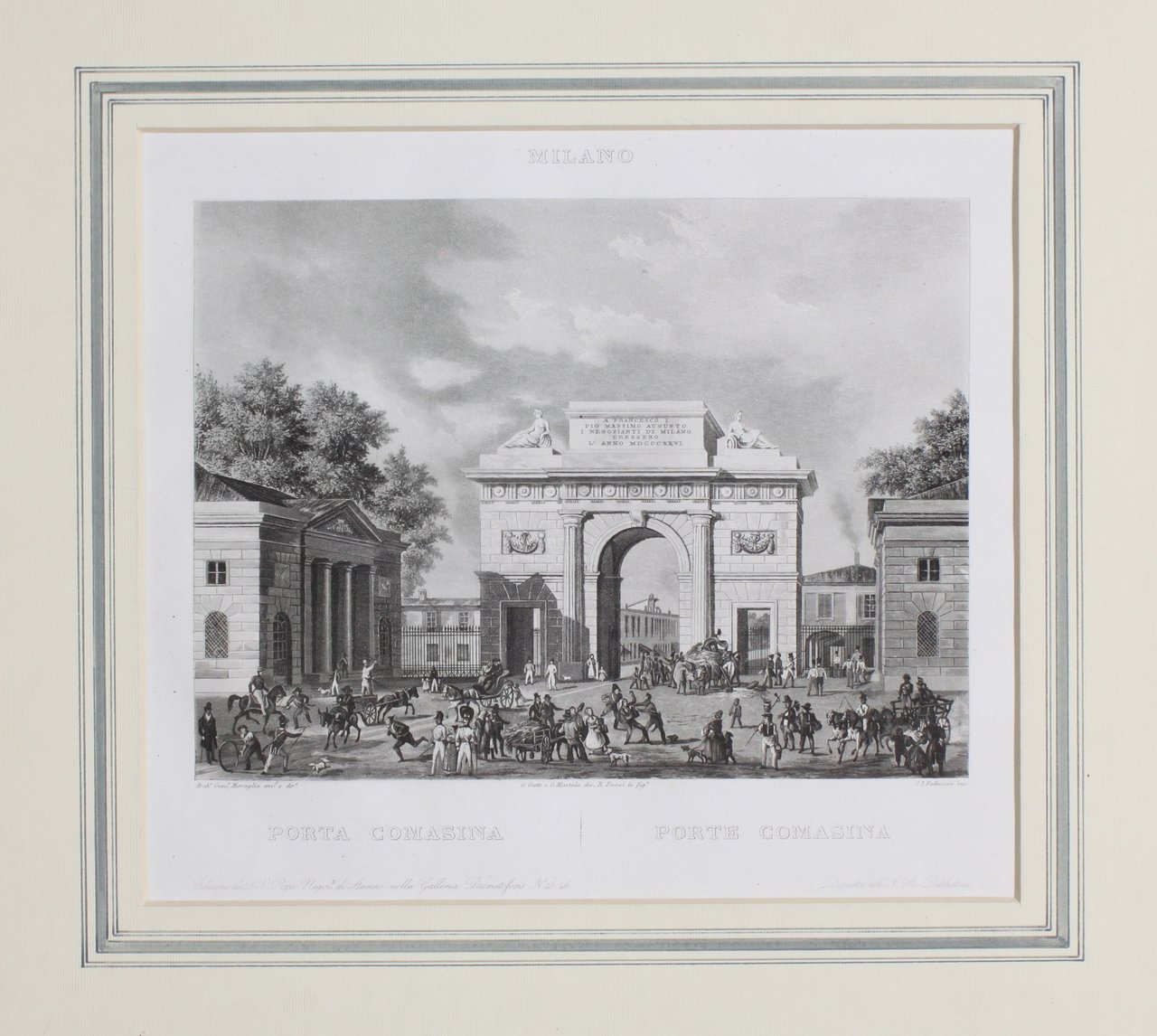 FALKEISEN JOHANN JACOB. Porta Comasina / Porte Comasine. Milano, Luigi … | Immagine principale