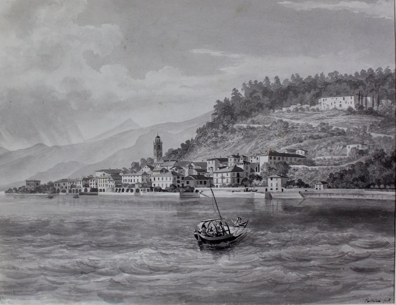 FALKEISEN JOHANN JACOB. (Veduta di Bellagio). Milano, Artaria, 1840 ca. | Immagine principale