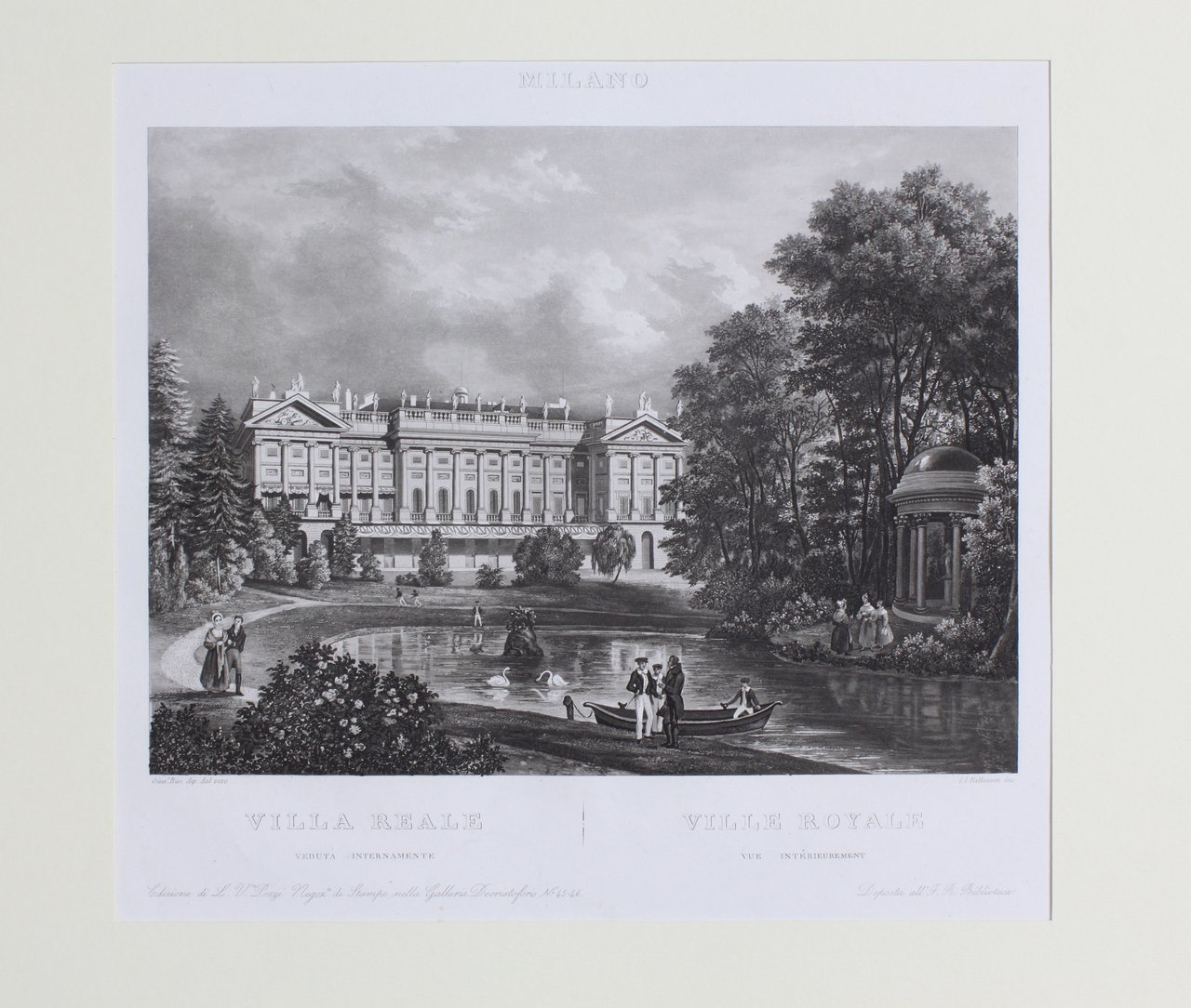 FALKEISEN JOHANN JACOB. Villa Reale / Ville Royale. Milano, Luigi … | Immagine principale
