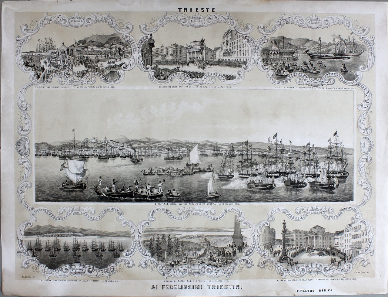 FALTUS FRANCESCO DE. Trieste, Ai Fedelissimi Triestini. - Trieste, Linassi, …