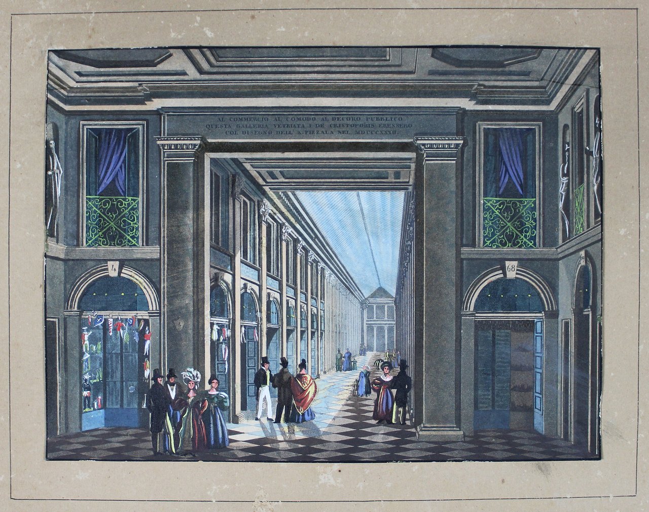 Galleria De Cristoforis. Milano, Giuseppe Ramazzotti e Luigi Bezzera, 1852. | Immagine principale