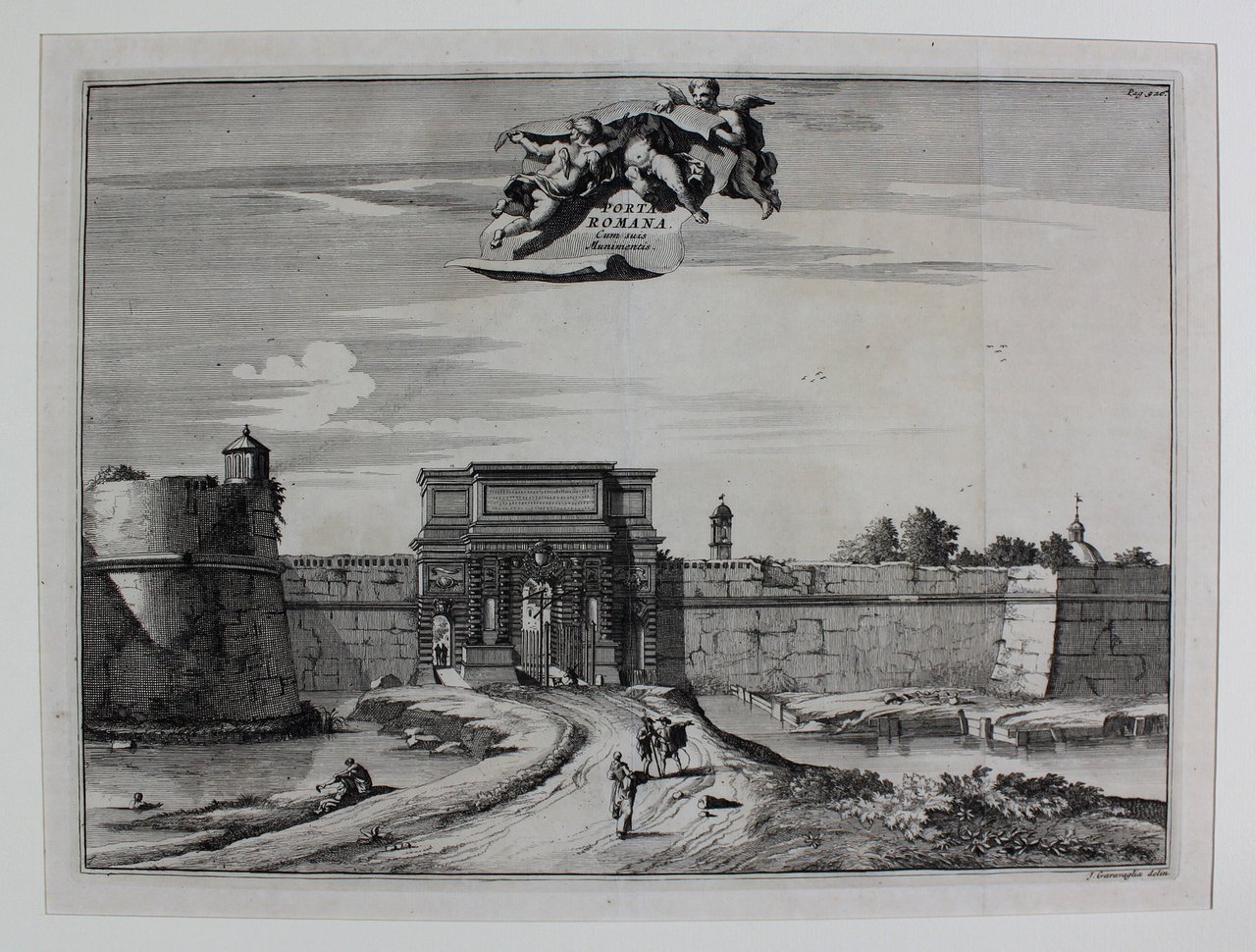 GARAVAGLIA GIUSEPPE. Porta Romana cum suis munimentis. Leida, Pieter van … | Immagine principale