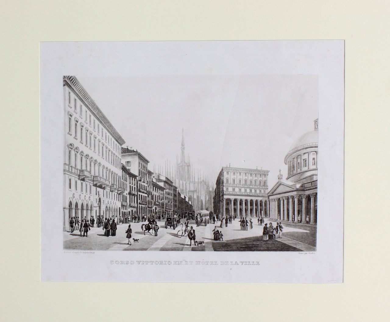 GIUDICI GIUSEPPE. Corso Vittorio Emanuele et Hotel de la Ville. … | Immagine principale