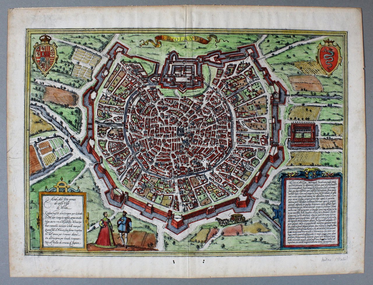 HOGENBERG FRANZ - BRAUN GEORG. Mediolanum Metropolis Insubrum, vulgo Milano. … | Immagine principale