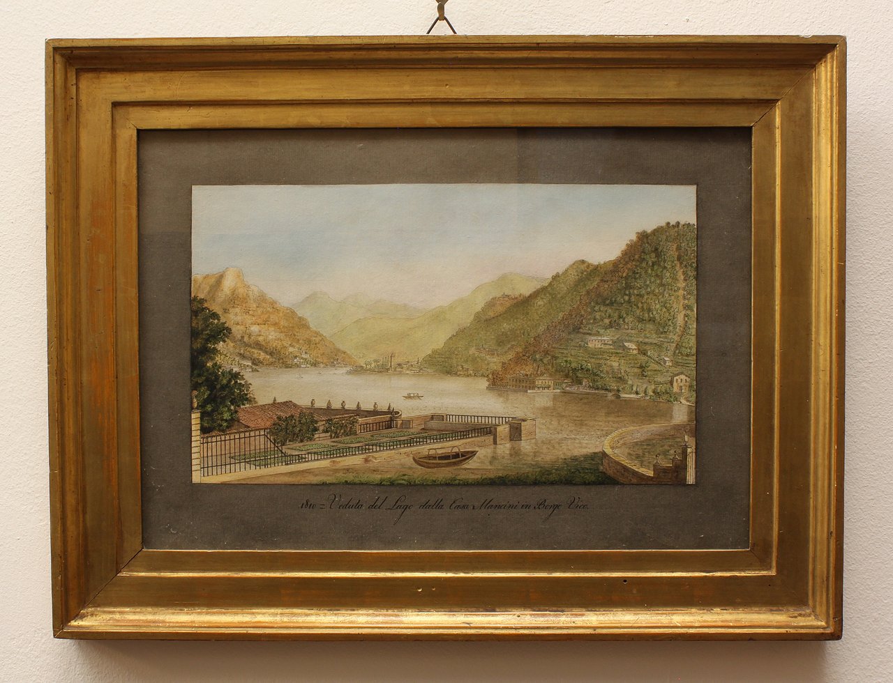 (MOGLIA). Veduta del Lago dalla casa Mancini in Borgo Vico. … | Immagine principale