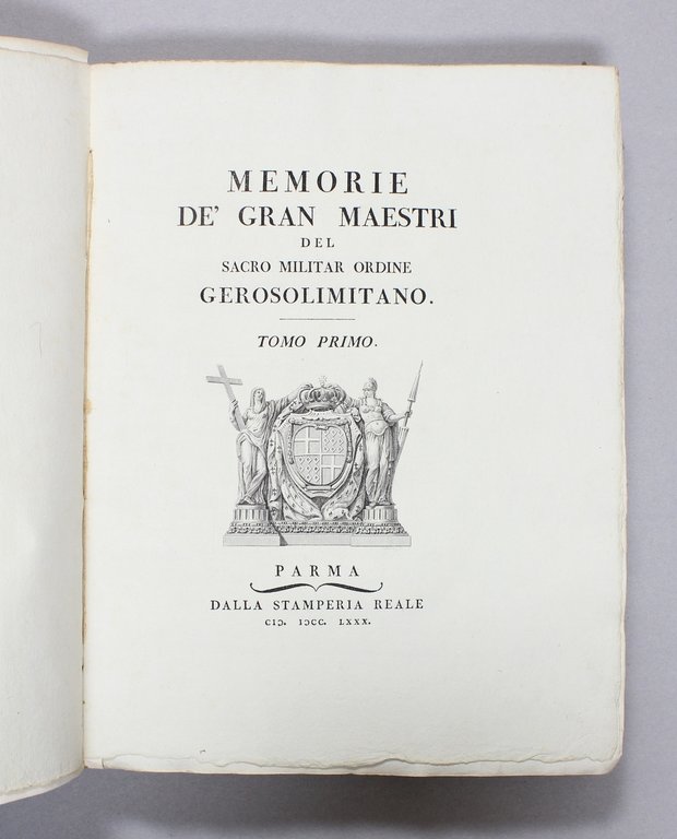 PACIAUDI PAOLO MARIA. Memorie de' Gran Maestri del Sacro Militar …