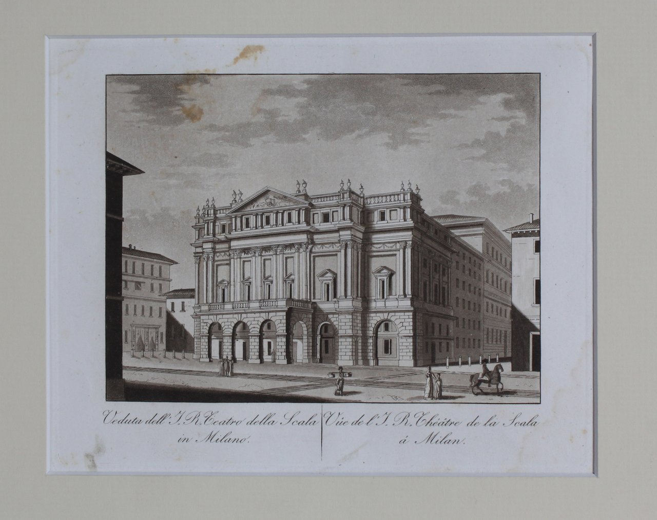 POZZETTI LODOVICO - LANDINI DOMENICO. Veduta dell'I.R. Teatro della Scala … | Immagine principale