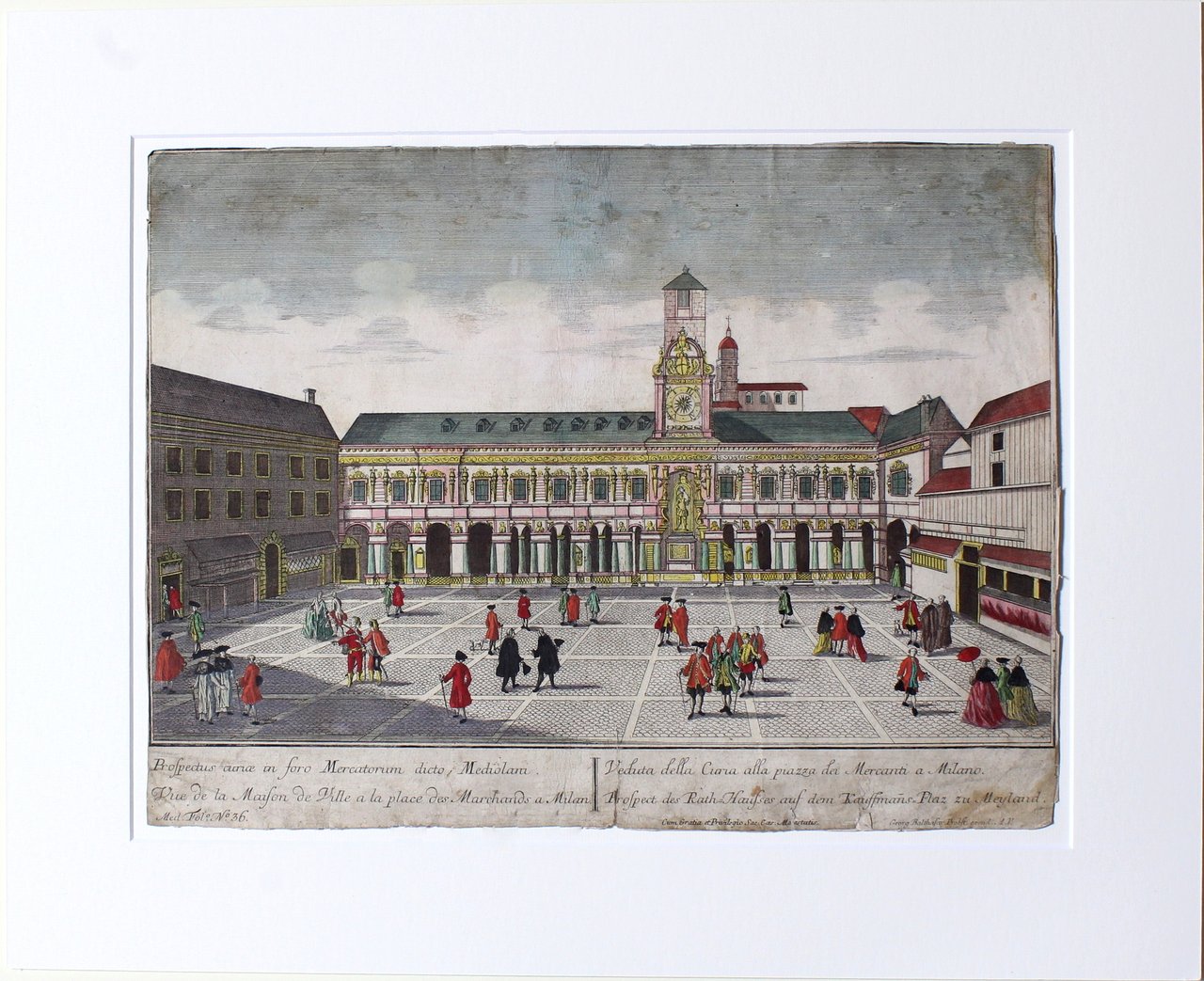 PROBST BALTHASAR GEORG. Prospectus curiae in Foro Merca torum dicto, … | Immagine principale