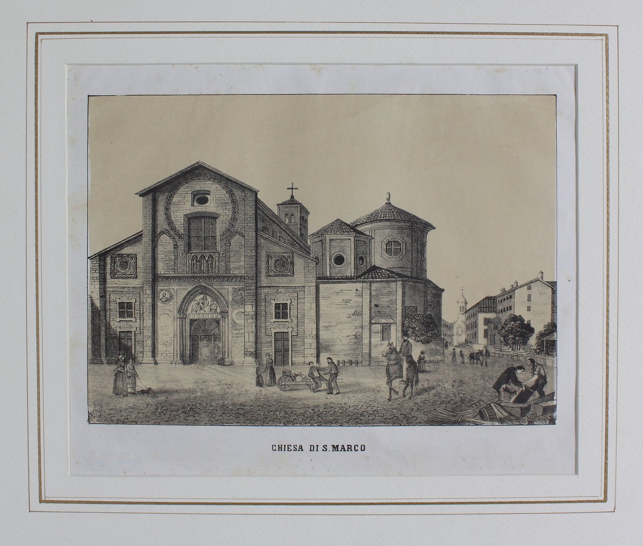 RAMAZZOTTI GIUSEPPE E BEZZERA LUIGI. Chiesa di S. Marco. Milano, … | Immagine principale