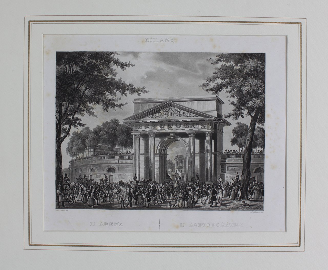 SIDOLI ALESSANDRO - FALKEISEN JOHANN JACOB. L'Arena / L'Amphithèàtre. Milano, … | Immagine principale