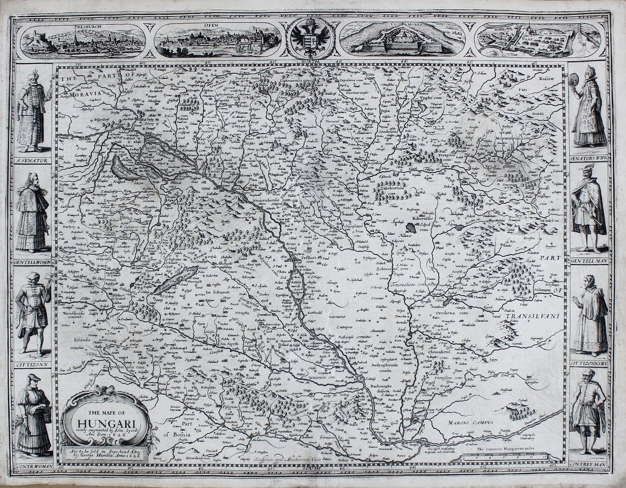 The Mape of Hungary. Londra, 1626 (ma 1676). | Immagine principale