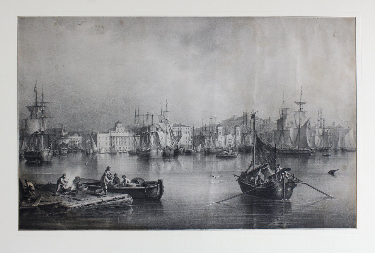 TISCHBEIN AUGUST. La Riva Carciotti in Trieste. - Trieste, Litografia …