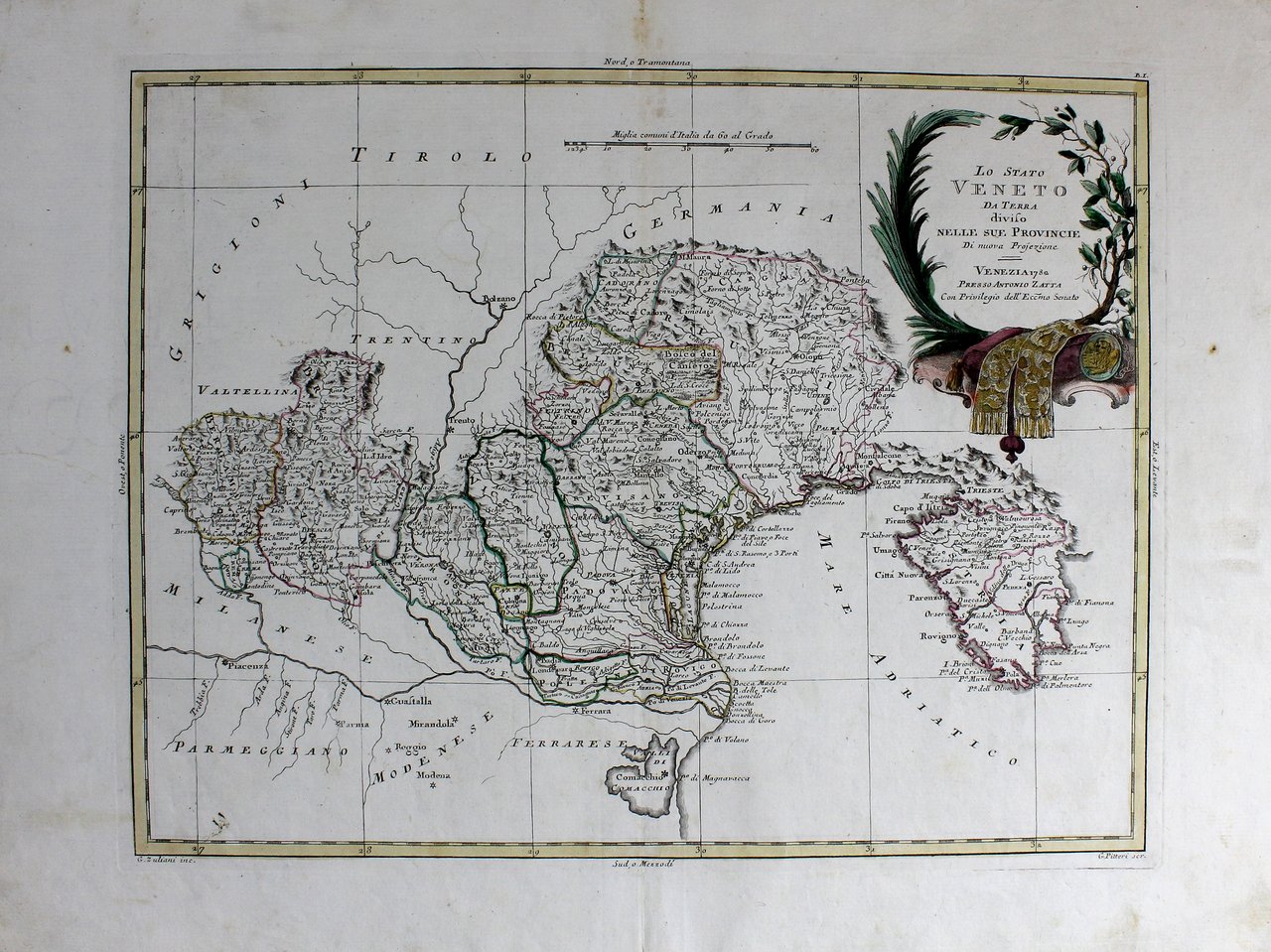 ZATTA ANTONIO. Lo Stato Veneto da Terra diviso nelle sue …