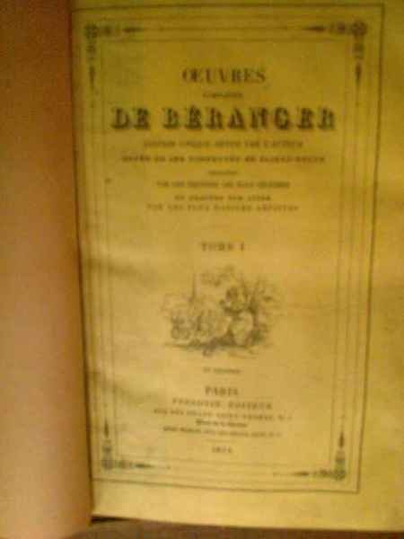 Oeuvres complètes de P.-J. de Béranger - Edition unique revue …