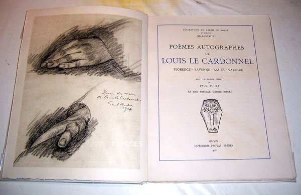 Poèmes autographes de Louis Le Cardonnel - Florence - Ravenne …