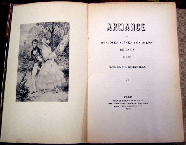 Armance, ou Quelques scènes d'un salon de Paris en 1827.