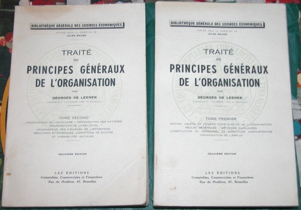 Traité de principes généraux de l'organisation.