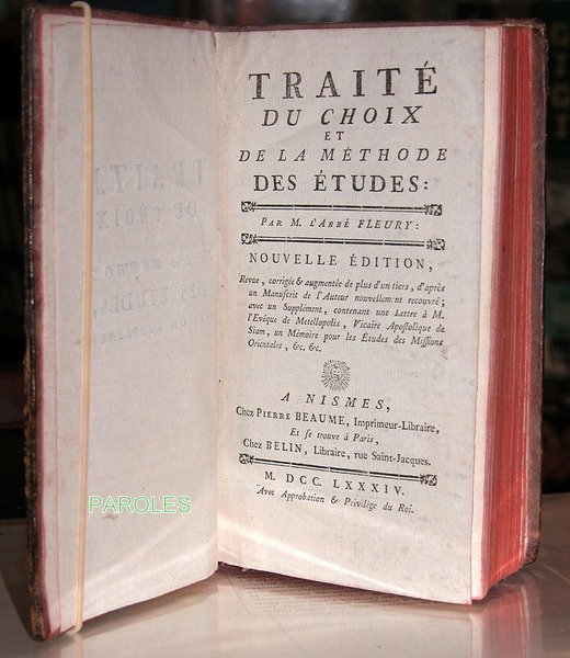 Traité du choix et de la méthode des études.