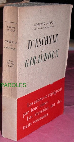 D'Eschyle à Giraudoux.