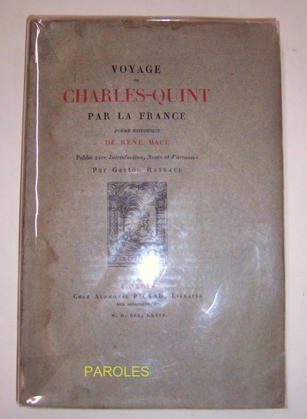 Voyage de Charles-Quint par la France.