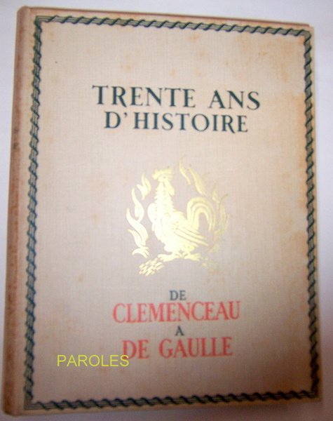 1918-1948 - Trente ans d'histoire - De Clemenceau à De …