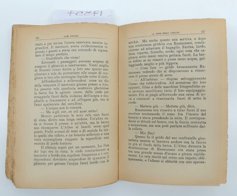 J. London La fede degli uomini Bietti 1931