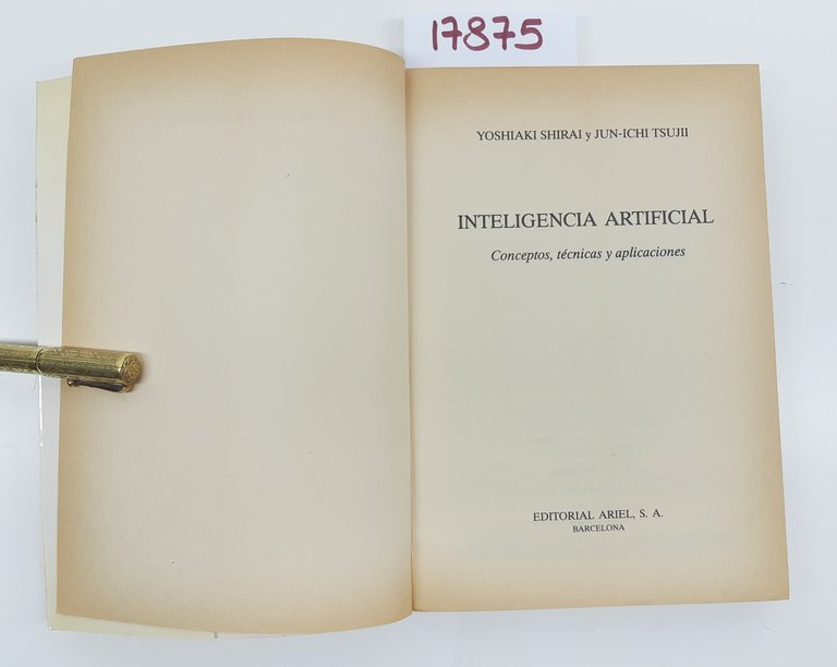 Shirai Tsujii Inteligencia artificial Ariel 1987 1° edizione