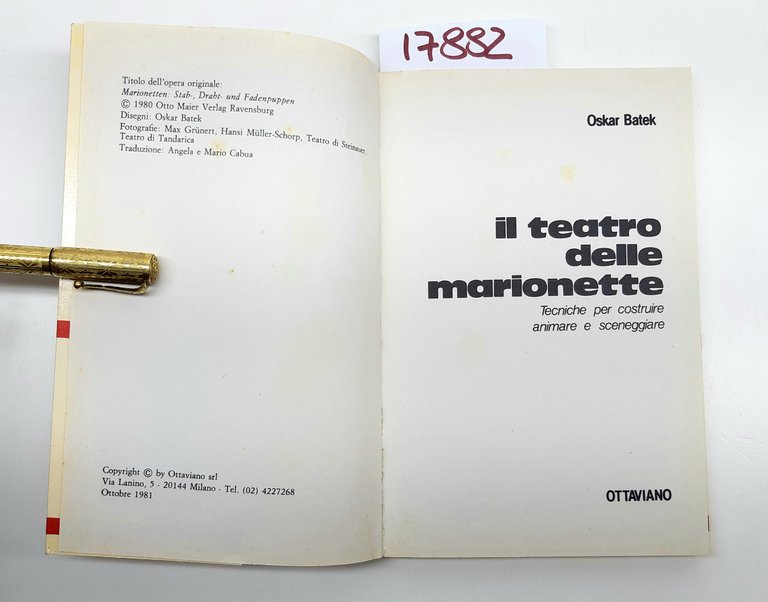 Oskar Batek Il teatro delle marionette Ottaviano 1981