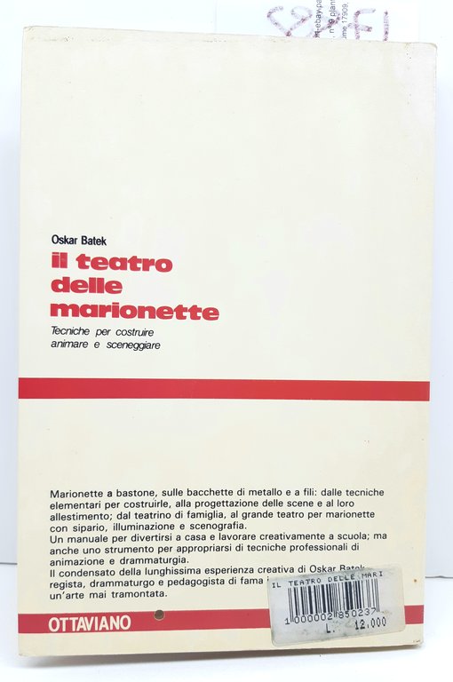 Oskar Batek Il teatro delle marionette Ottaviano 1981