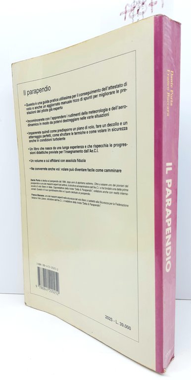 Porta Baccara Il parapendio corso completo De Vecchi 1997