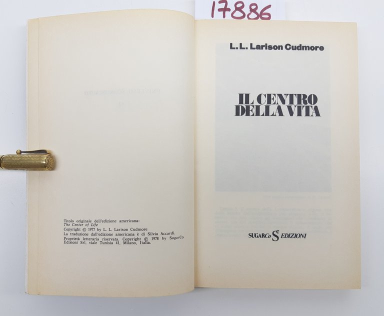 Larison Cudmore Il centro della vita SugarCo 1977