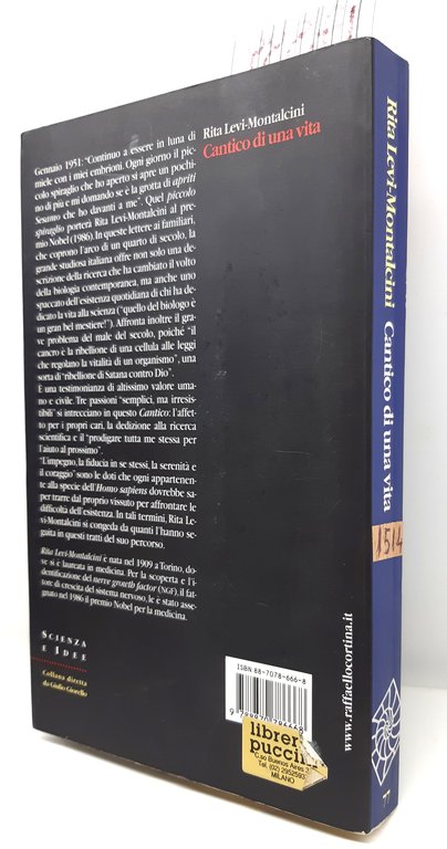 Rita Levi Montalcini Cantico di una vita Cortina 1° edizione …