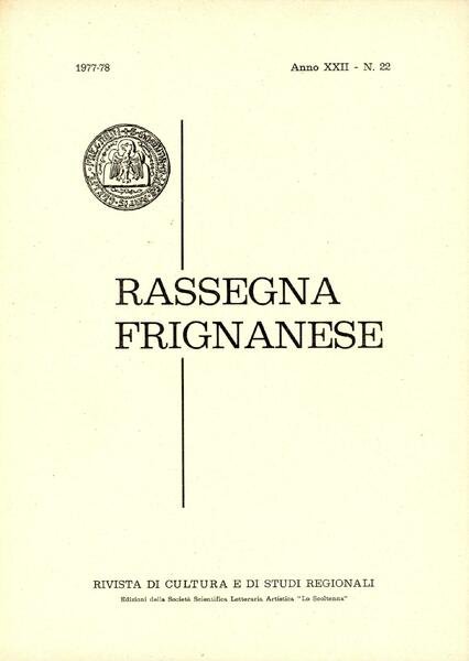 Rassegna Frignanese. 1977-78 n. 22