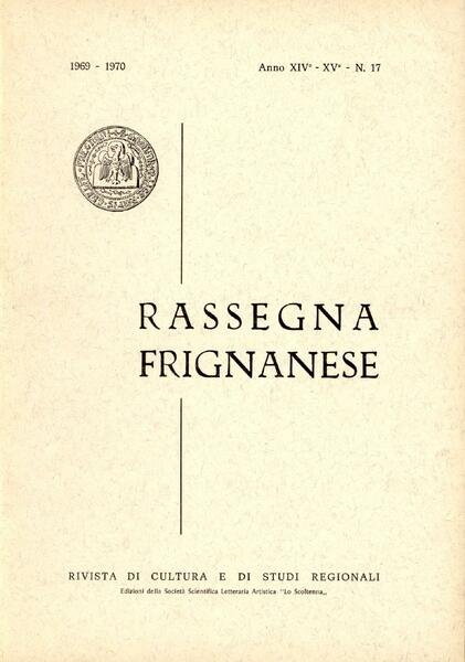 Rassegna Frignanese. 1969-70 n. 17