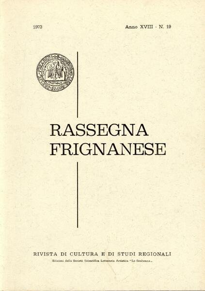Rassegna Frignanese. 1973 n. 19