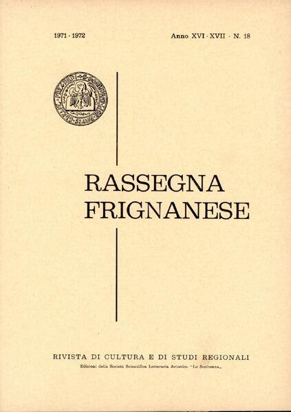 Rassegna Frignanese. 1971-1972 n. 18