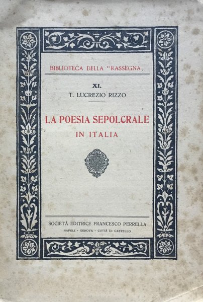 La poesia sepolcrale in Italia