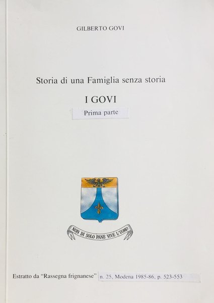 Storia di una famiglia senza storia. I Govi
