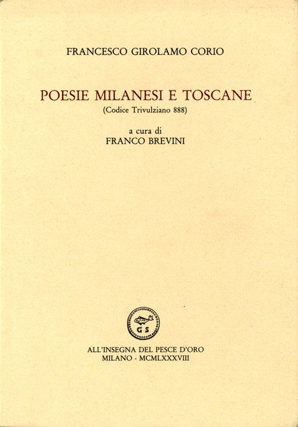 Poesie milanesi e toscane (Codice Trivulziano 888)