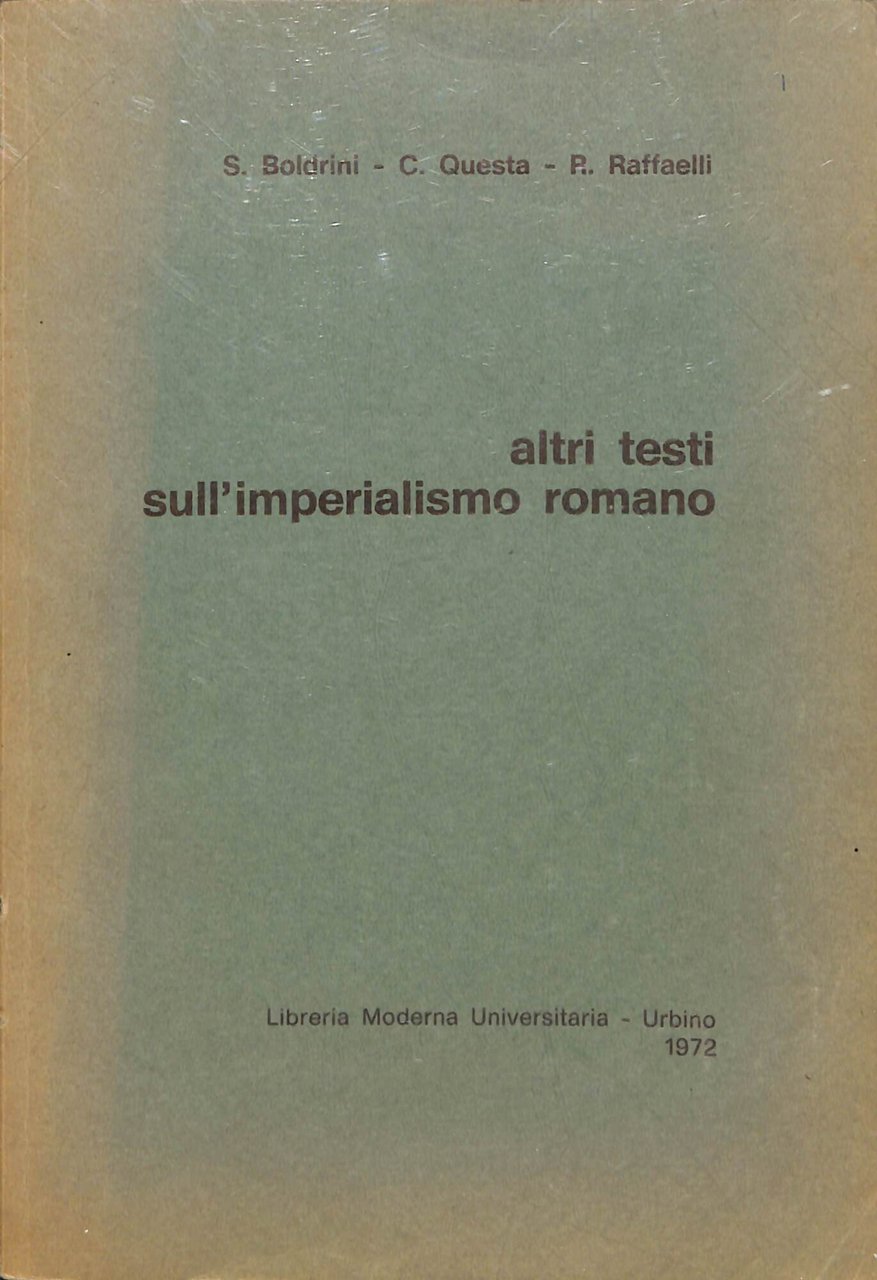 Altri testi sull'imperialismo romano