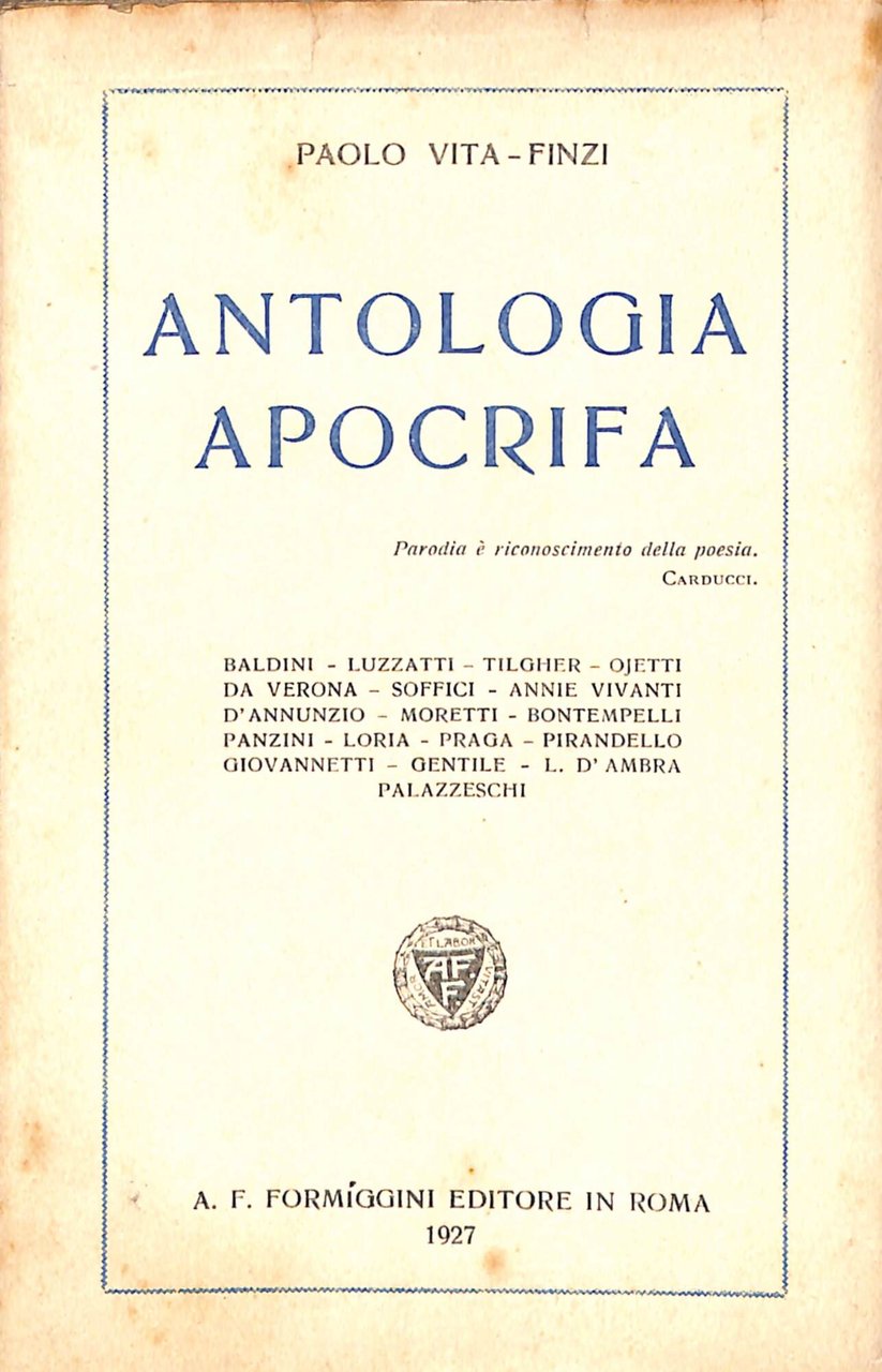 Antologia apocrifa