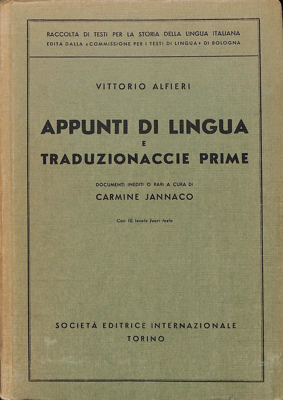 Appunti di lingua e traduzionaccie prime