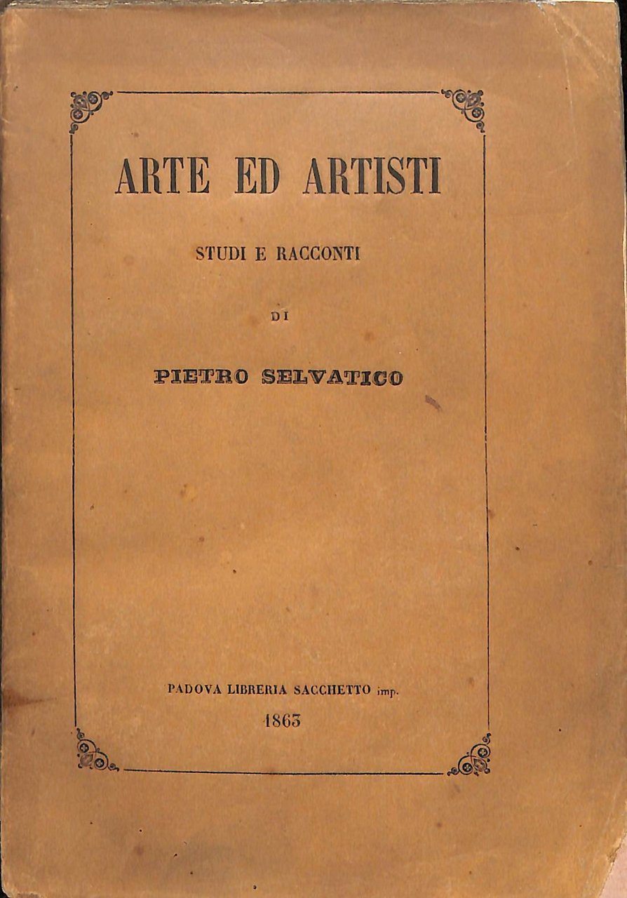 Arte ed artisti : studi e racconti