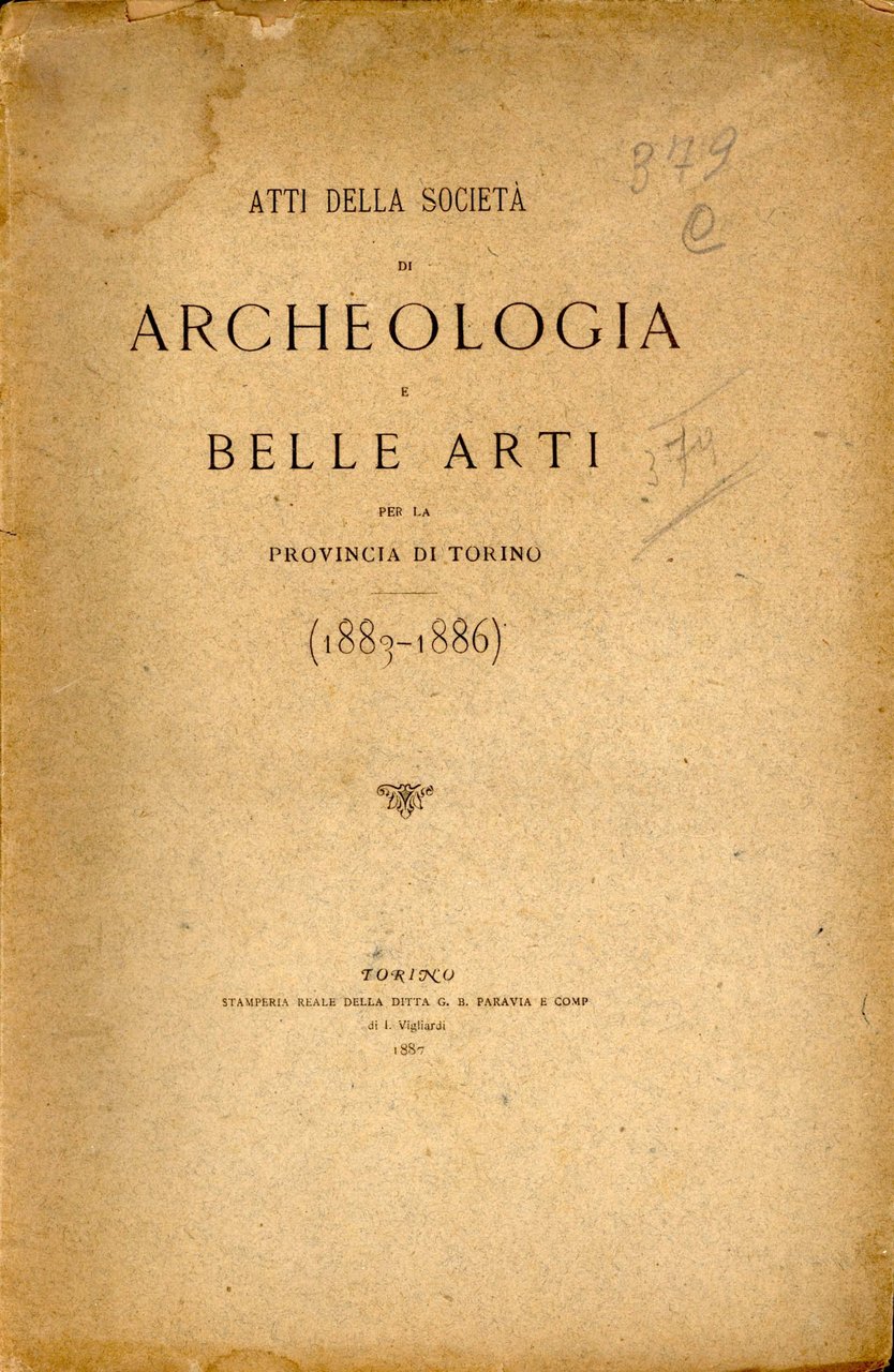 Atti della Società di Archeologia e Belle Arti per la …