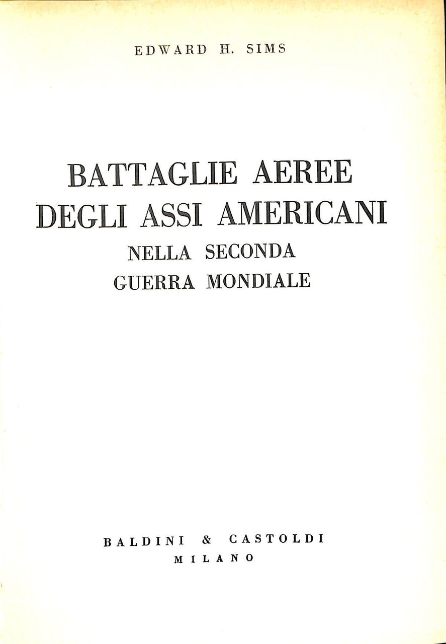 Battaglie aeree degli assi americani nella seconda guerra mondiale