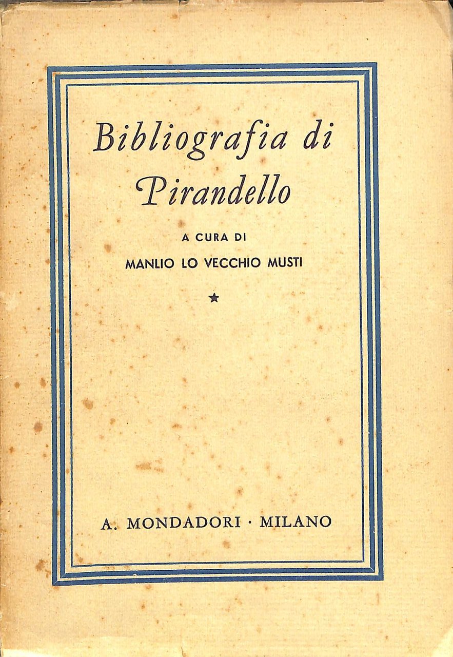 Bibliografia di Pirandello