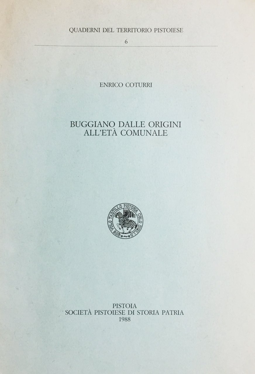 Buggiano dalle origini all'età comunale