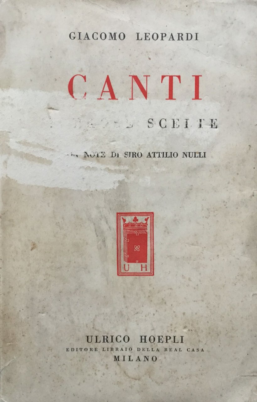 Canti e prose scelte | Immagine principale
