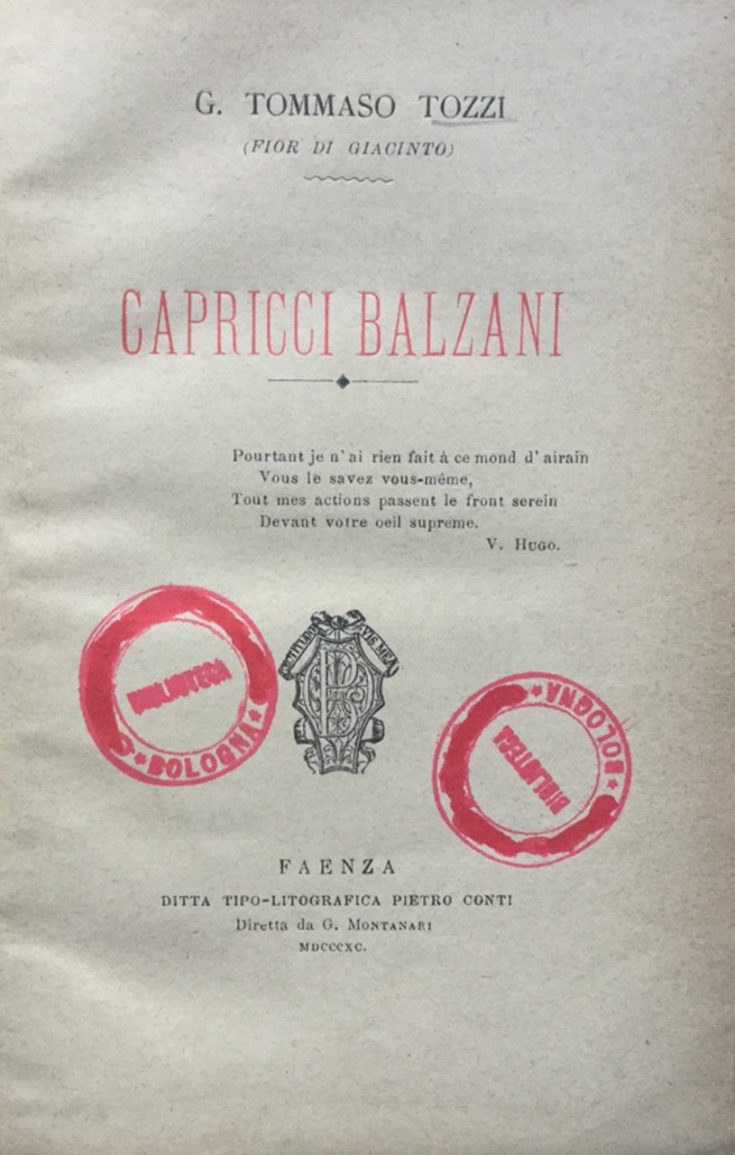 Capricci balzani.